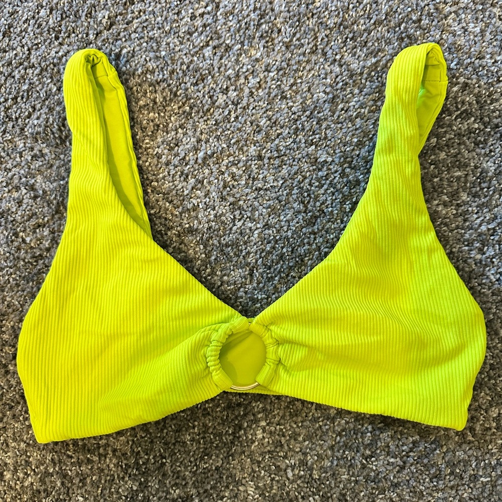 Summerful Bonaire Bralette Neon Yellow Bikini Top
